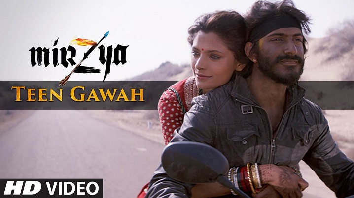 Teen Gawah Song lyrics image